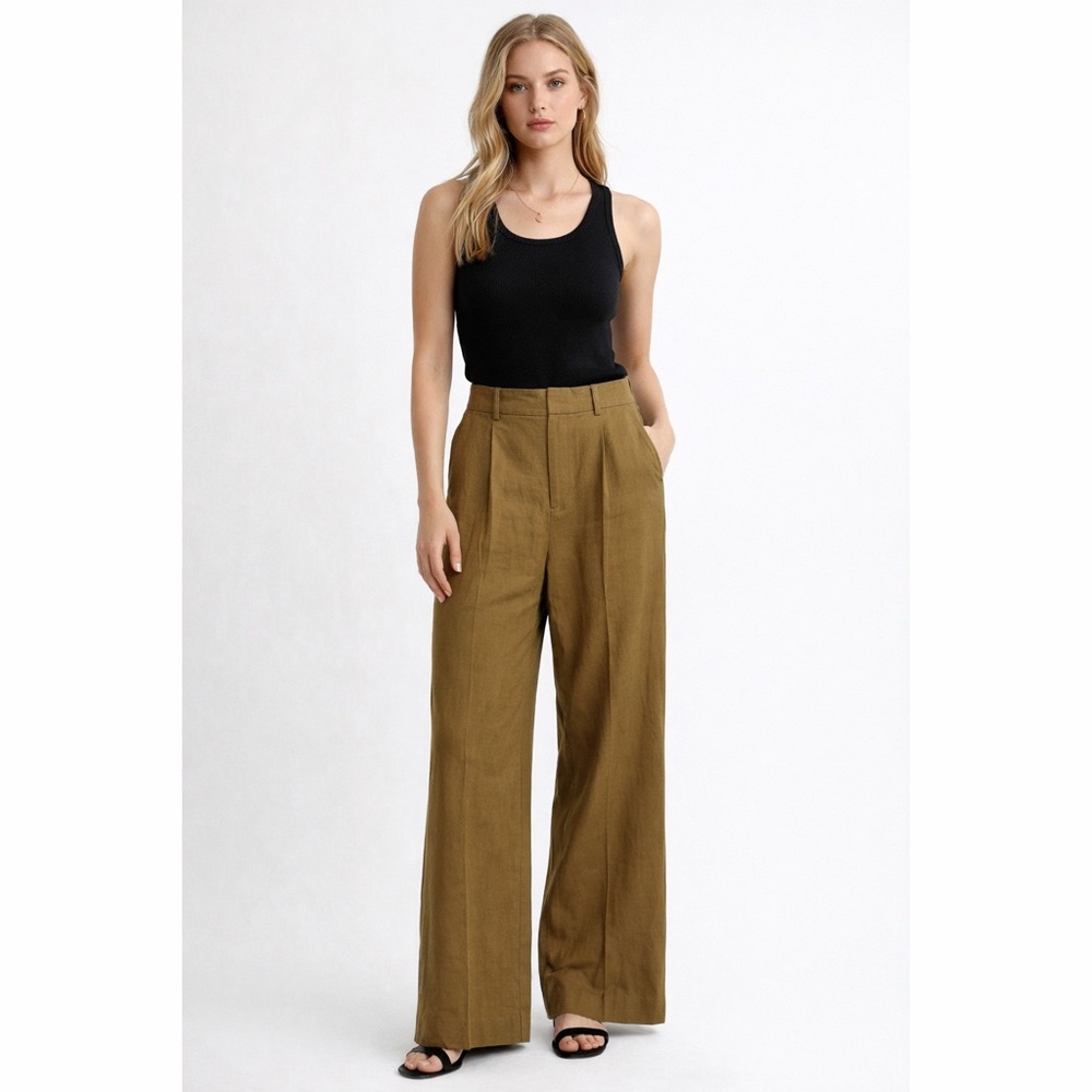 Madewell‎ The Slouchy Straight Linen Blend Pants